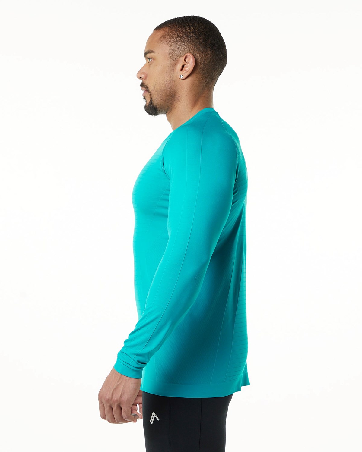 Alphalete High Performance Seamless Long Sleeve Tee Ocean | POEWN9841