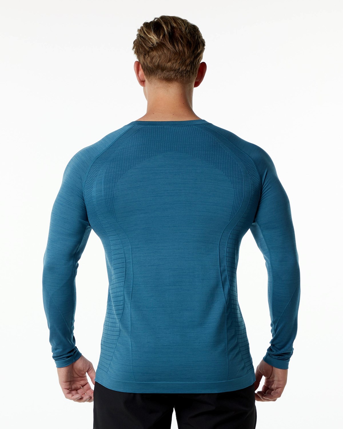 Alphalete High Performance Seamless Long Sleeve Tee Blå | UPOGW6103