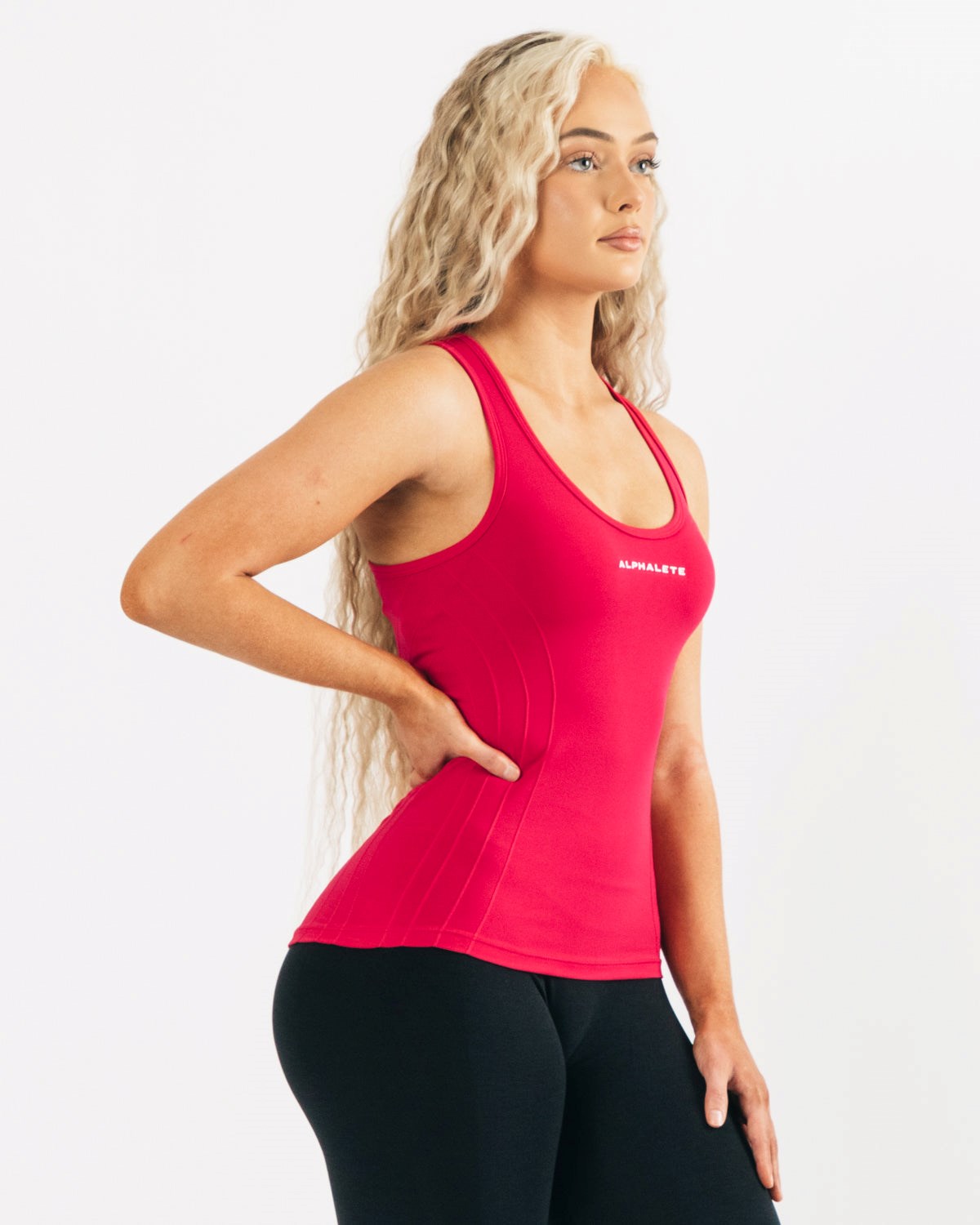 Alphalete High Performance Seamless Tank Lyserød | AFXMS0823