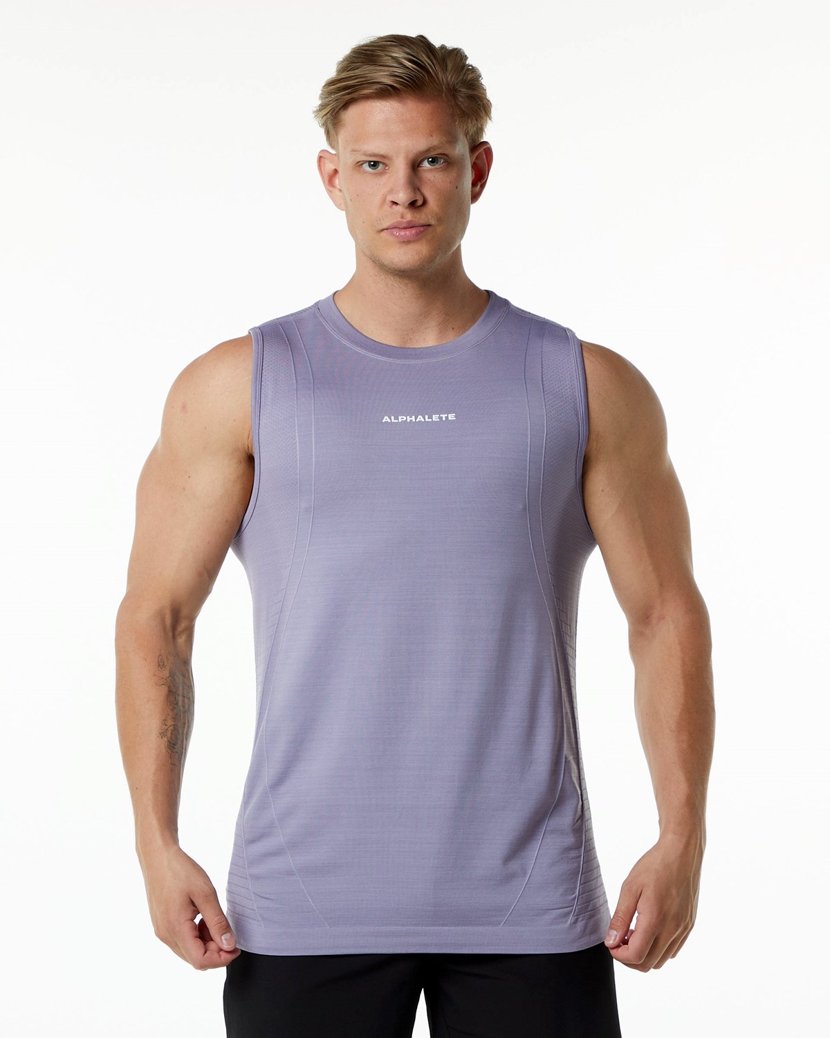 Alphalete High Performance Seamless Tank Lavendel | HGIBC7953