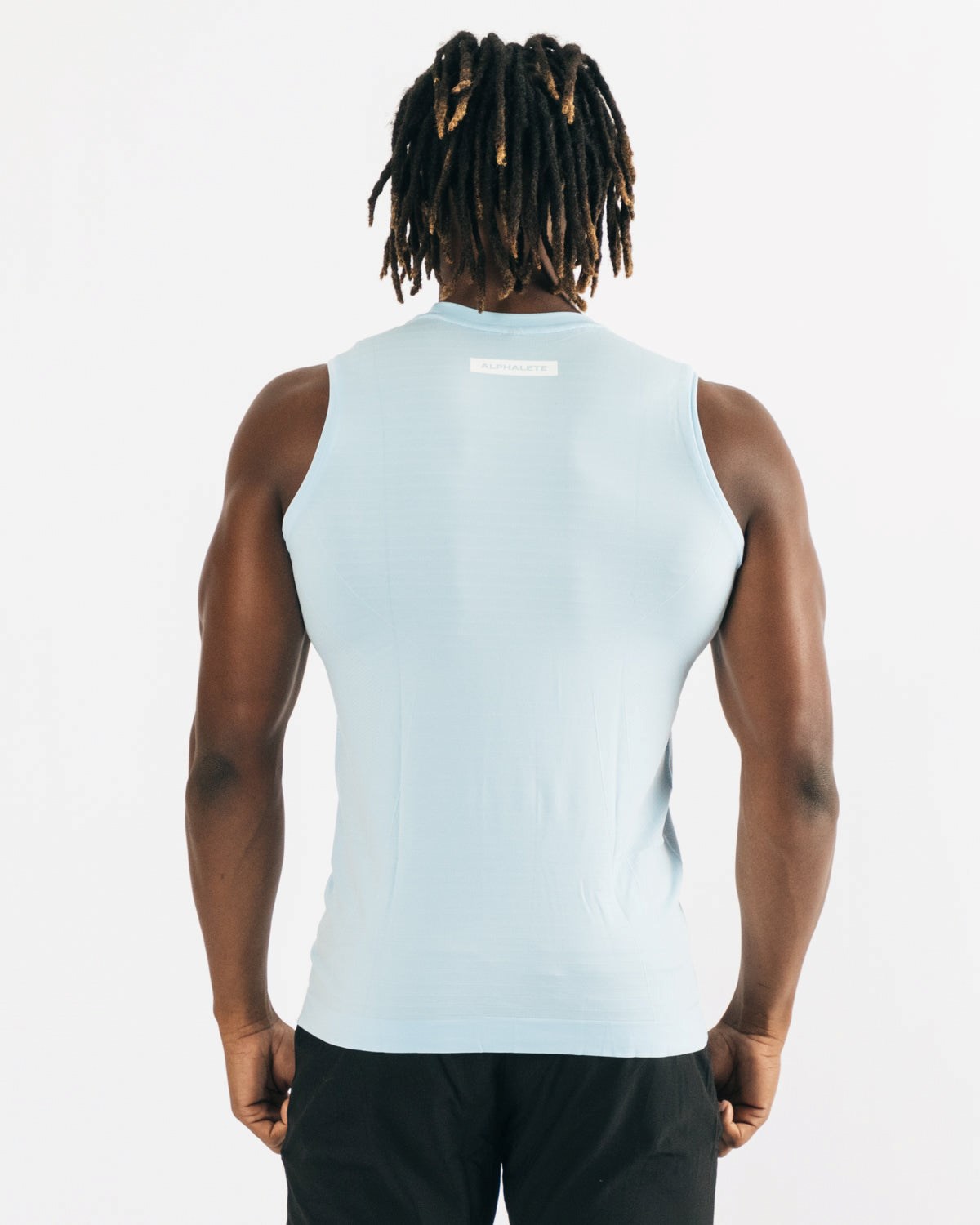 Alphalete High Performance Seamless Tank Blå | KIODJ1026