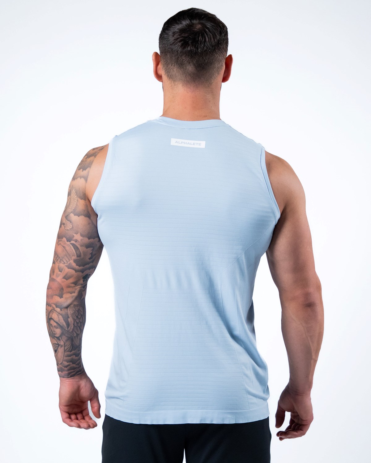 Alphalete High Performance Seamless Tank Blå | TNIWD1380