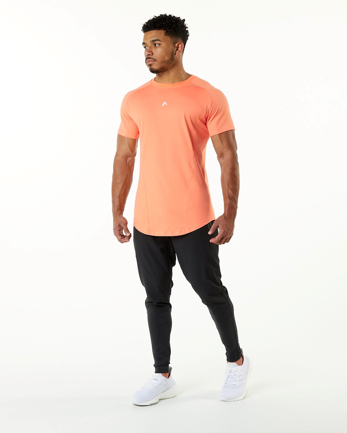 Alphalete High Performance Tee Electric Peach | YUFVD8651