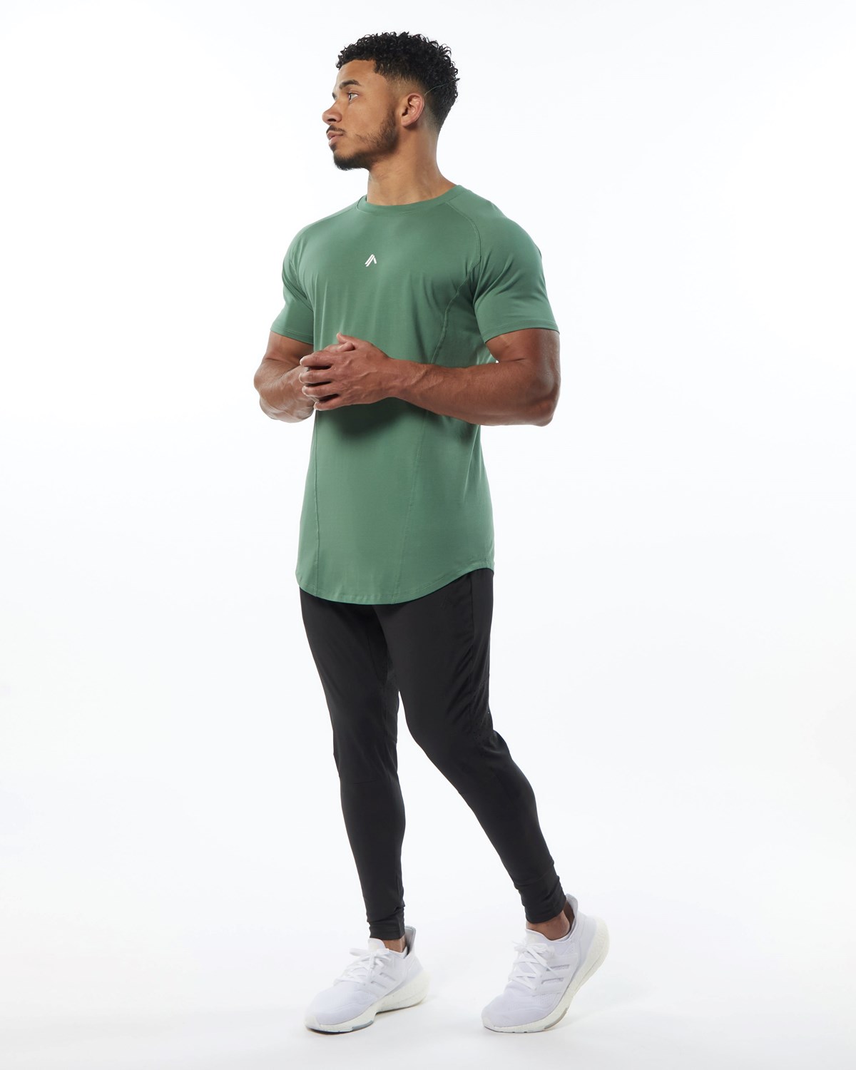 Alphalete High Performance Tee Grøn | XRVIC8475