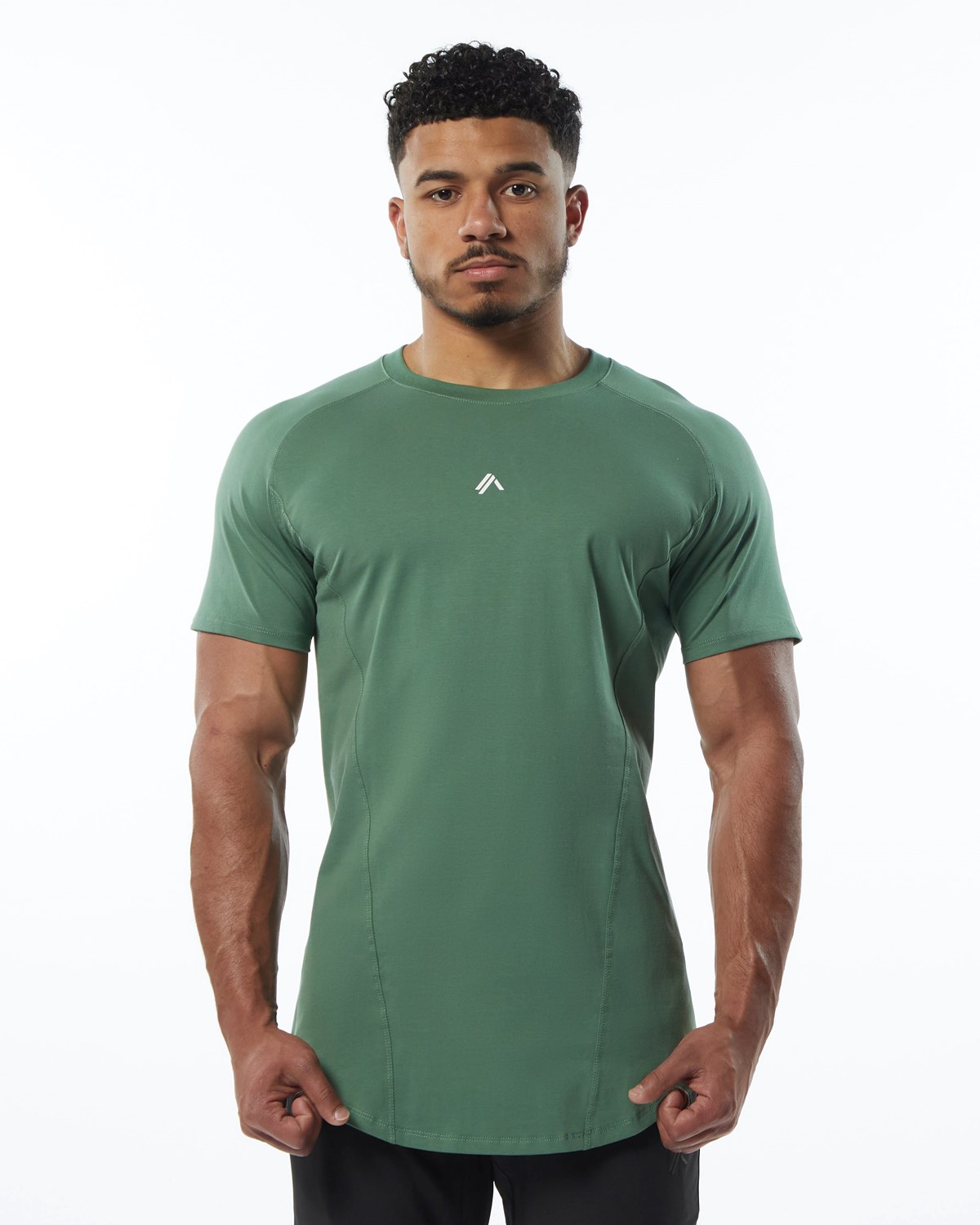 Alphalete High Performance Tee Grøn | XRVIC8475