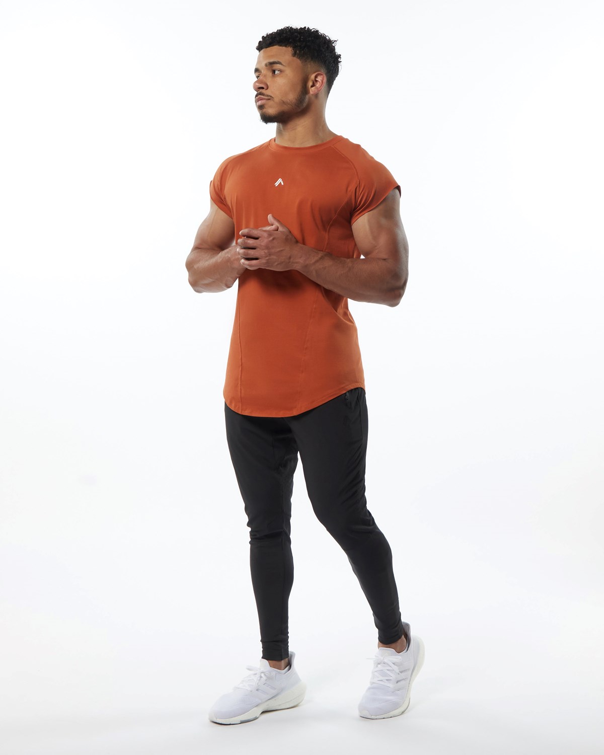 Alphalete High Performance Uden Ærmer Tee Sour Tangerine | BFMCZ8567