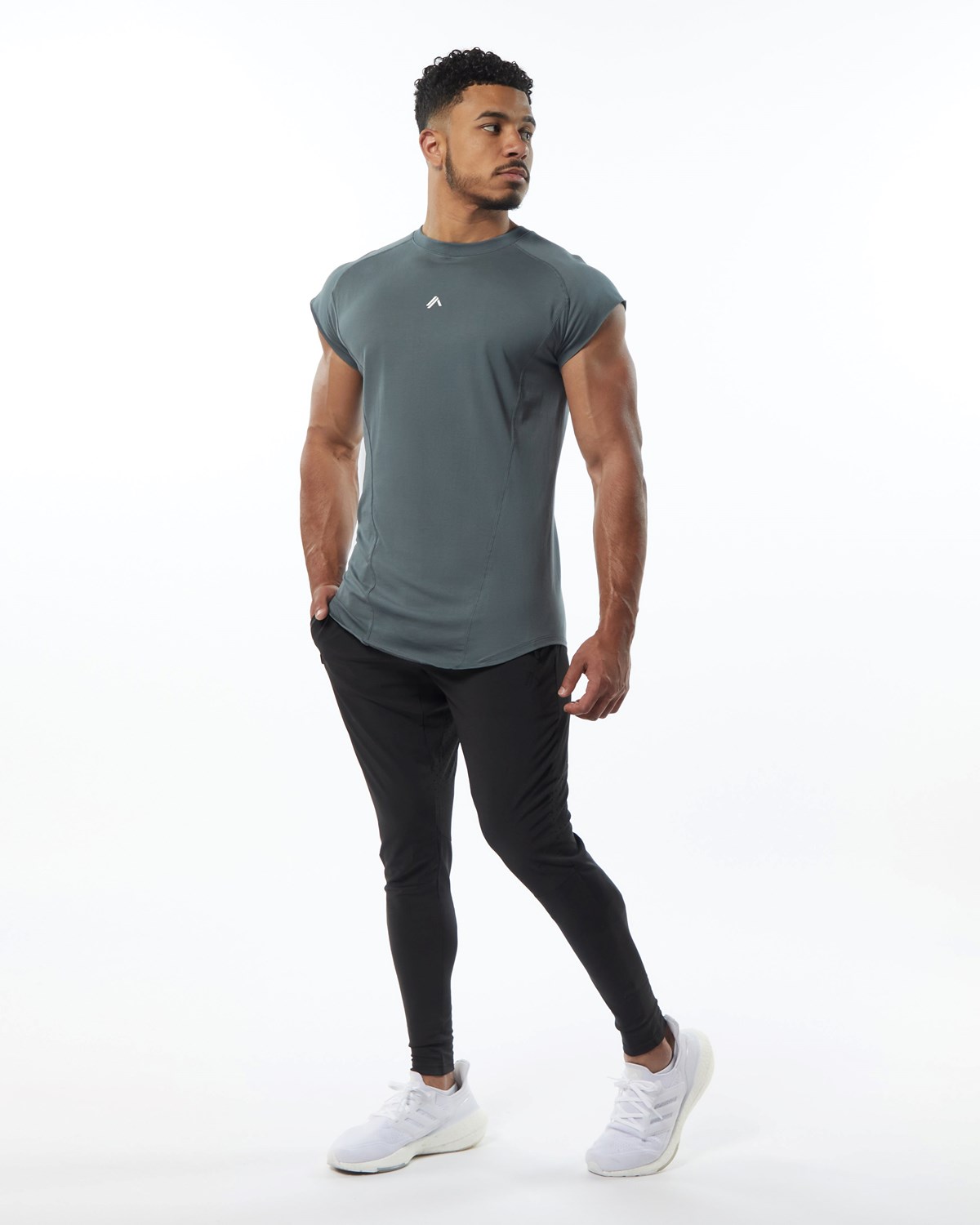 Alphalete High Performance Uden Ærmer Tee Grå | EHSKX9243