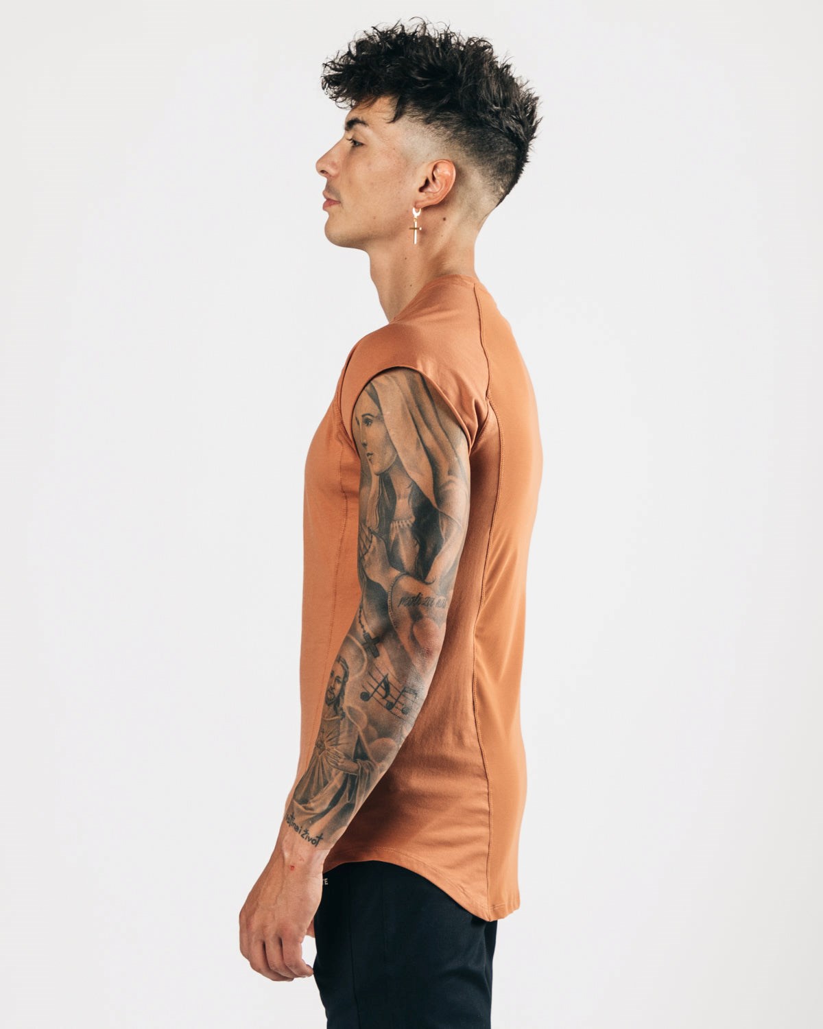 Alphalete High Performance Uden Ærmer Tee Clay | KJABO2547