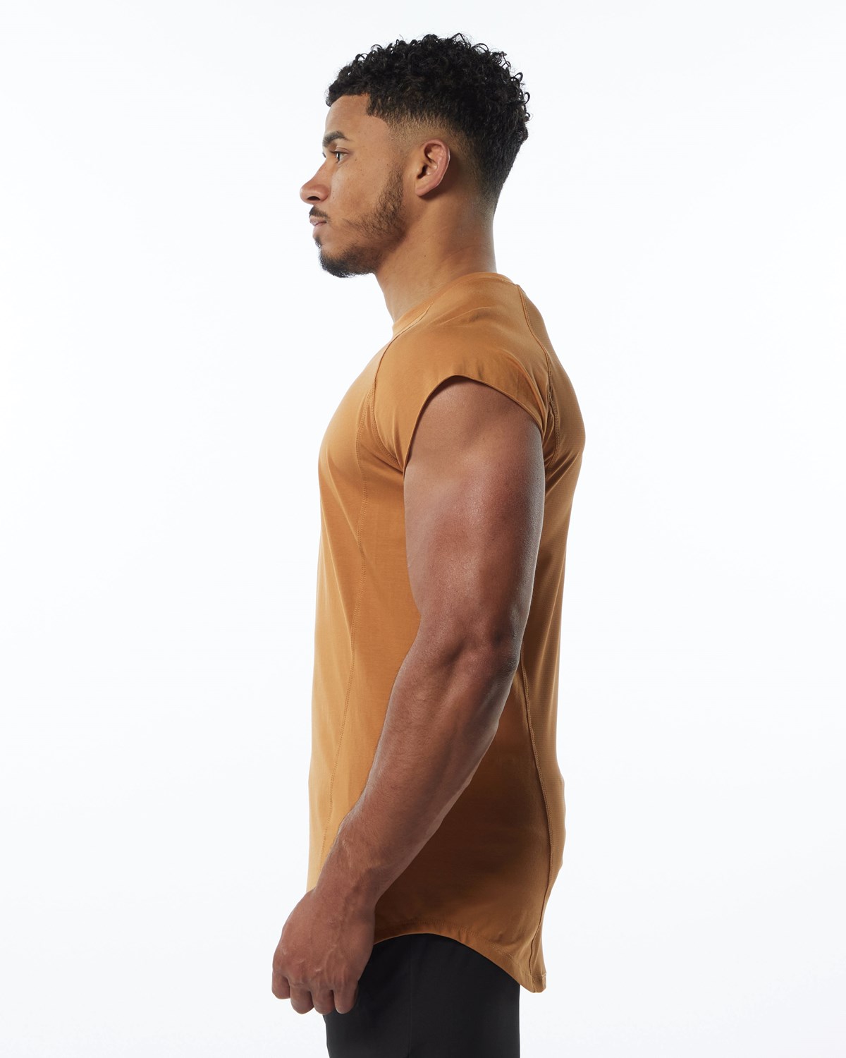 Alphalete High Performance Uden Ærmer Tee Chestnut | LWDZV1035