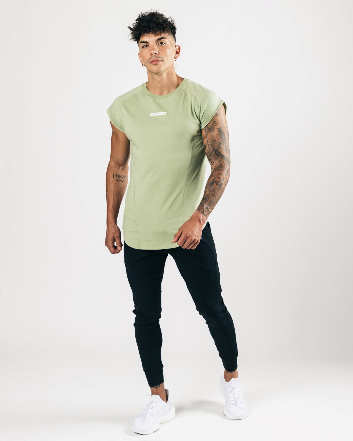 Alphalete High Performance Uden Ærmer Tee Meadow | PGWTJ0759