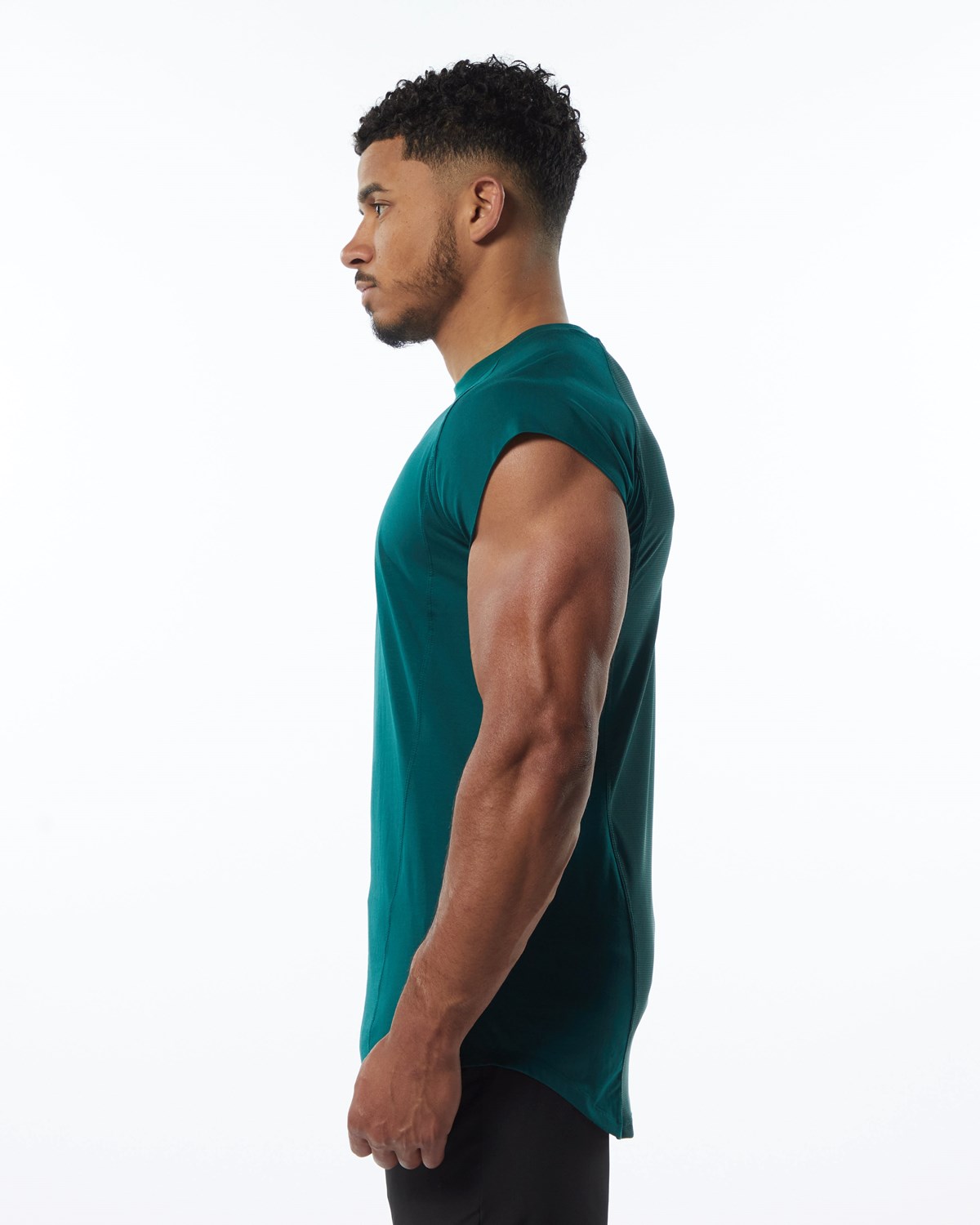 Alphalete High Performance Uden Ærmer Tee Velvet Teal | TCVOU9478