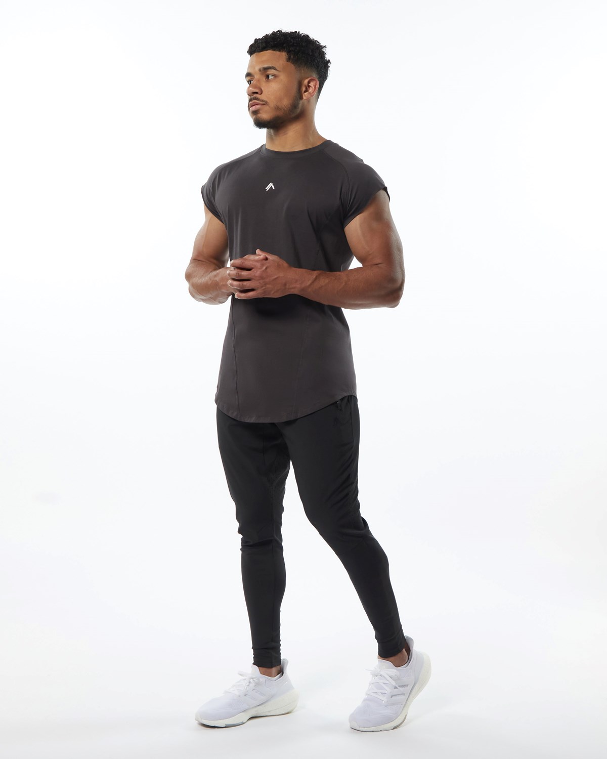 Alphalete High Performance Uden Ærmer Tee Grå | TQMVA6251