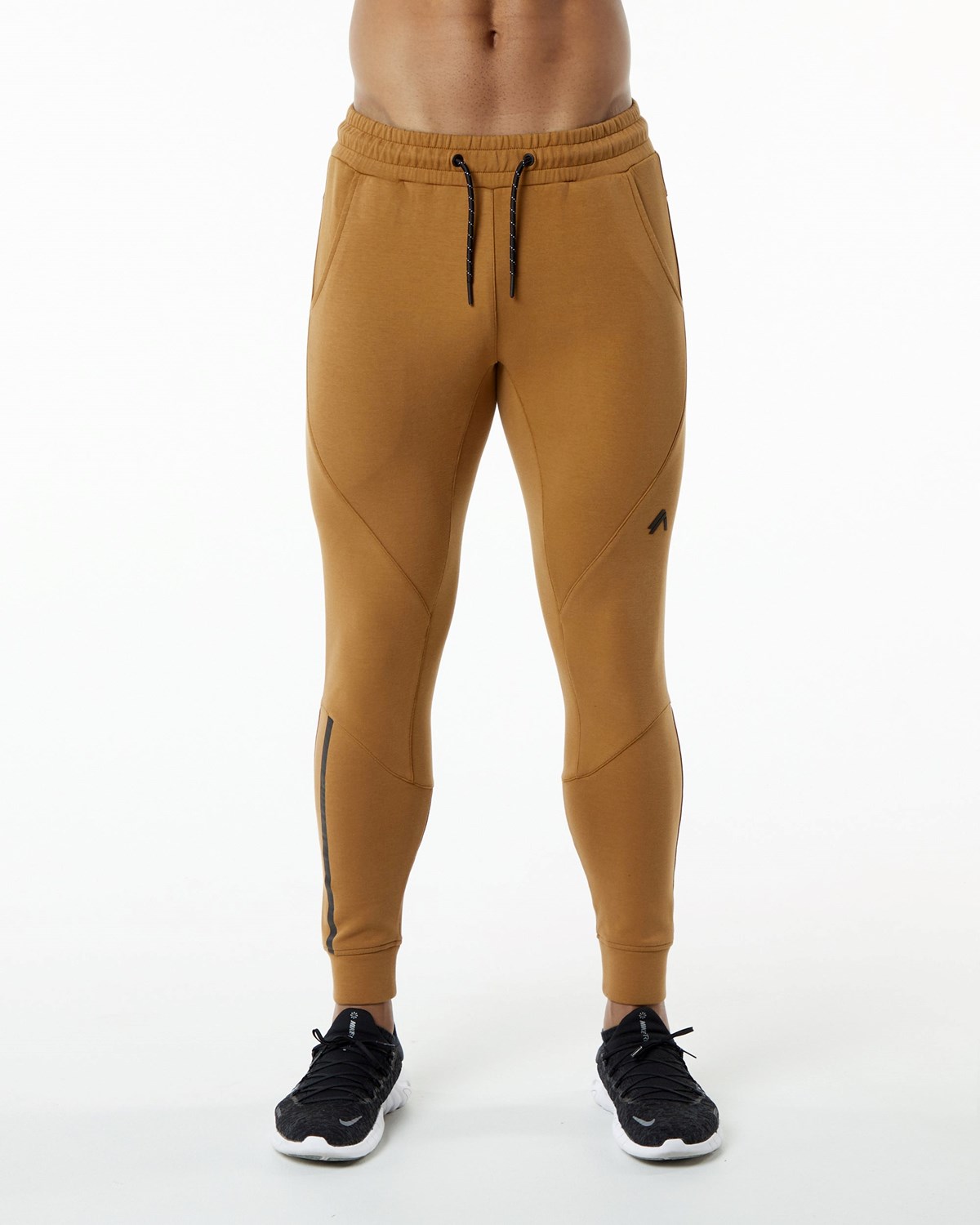 Alphalete Interlock Knit Cuffed Jogger Almond | UOAKR4905