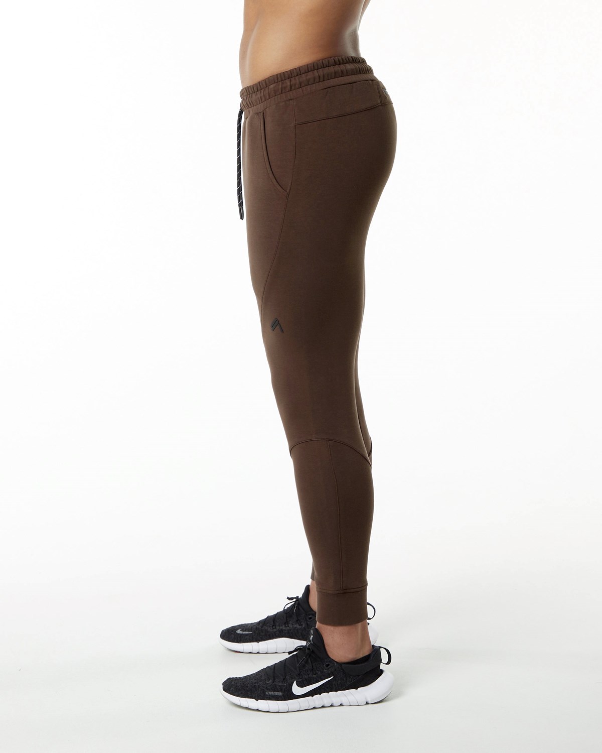 Alphalete Interlock Knit Cuffed Jogger Brune | LHEFP2806