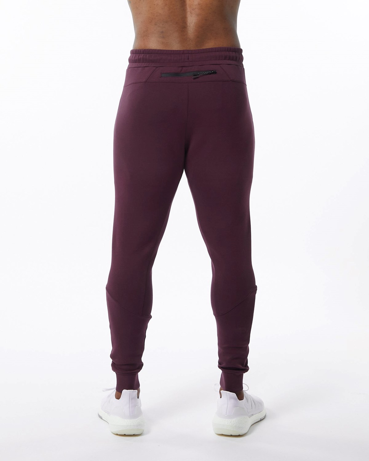 Alphalete Interlock Knit Cuffed Jogger Merlot | ABWGI2431