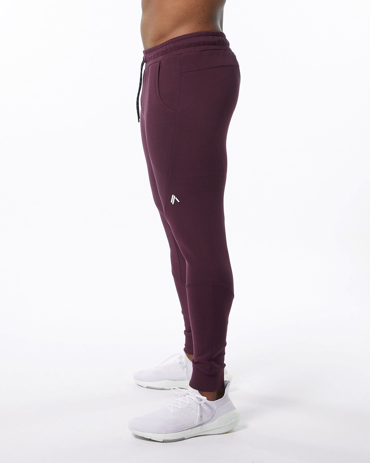 Alphalete Interlock Knit Cuffed Jogger Merlot | ABWGI2431