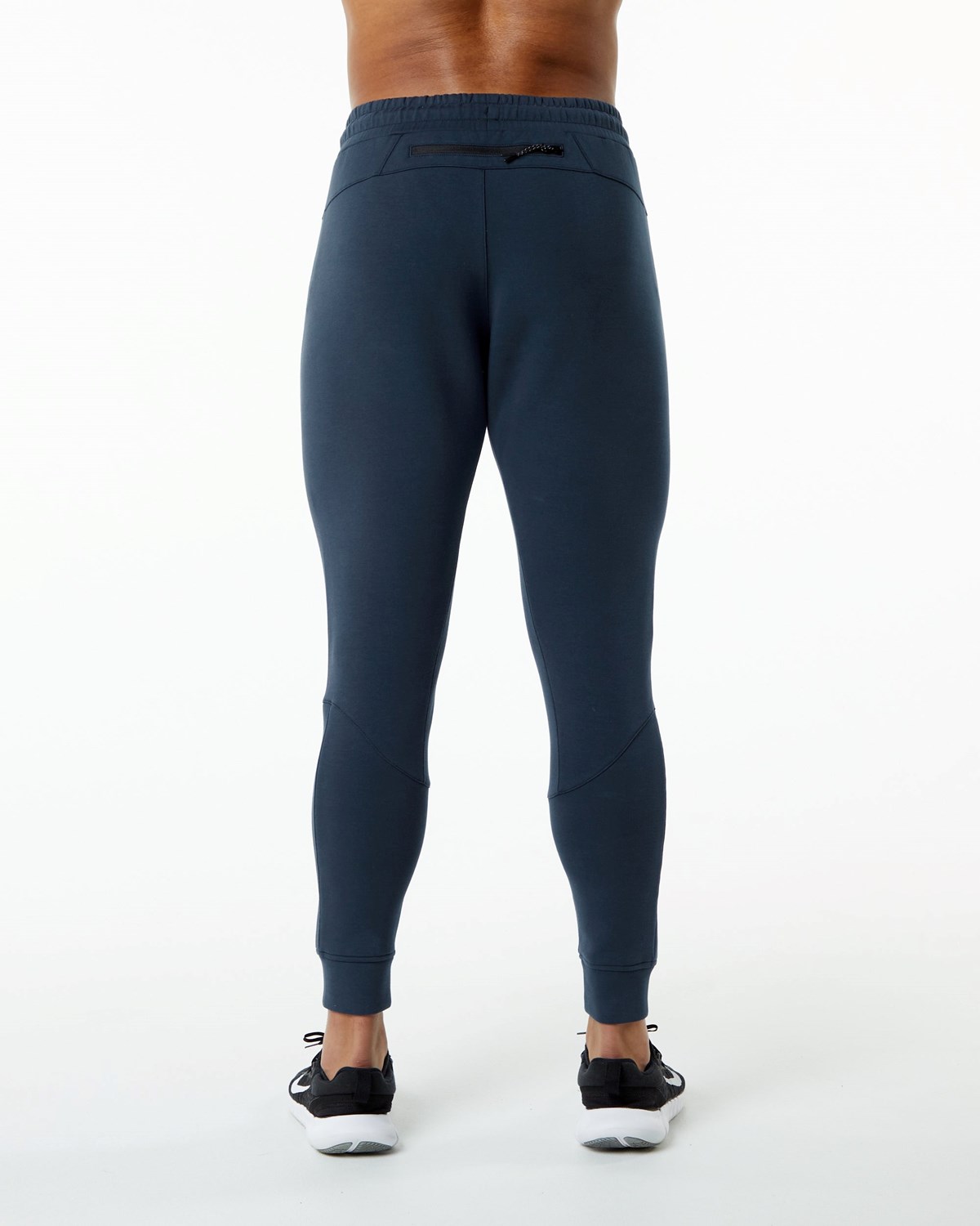 Alphalete Interlock Knit Cuffed Jogger Mørkeblå | BSARF0965