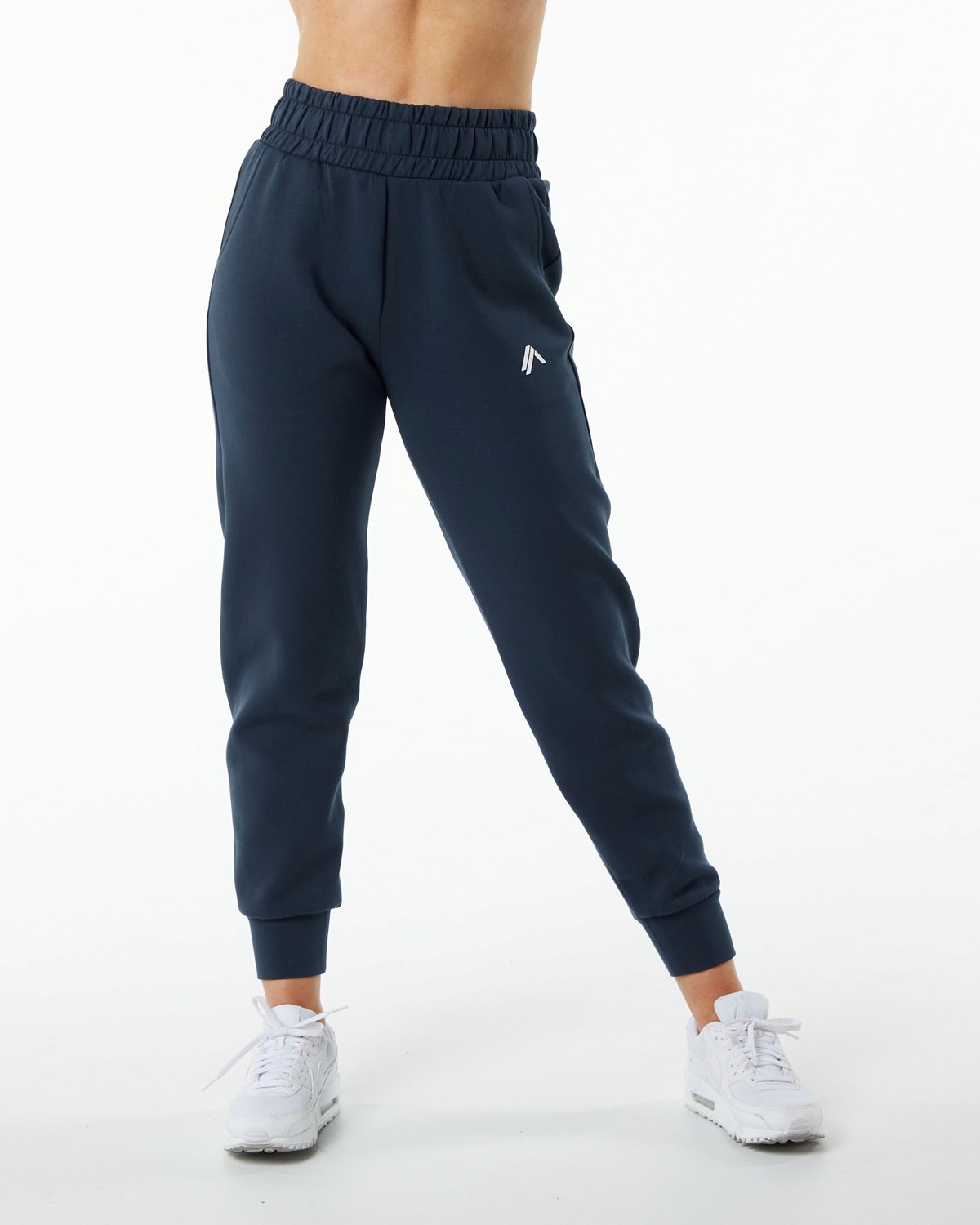 Alphalete Interlock Knit Cuffed Jogger Mørkeblå | LOJYD3712