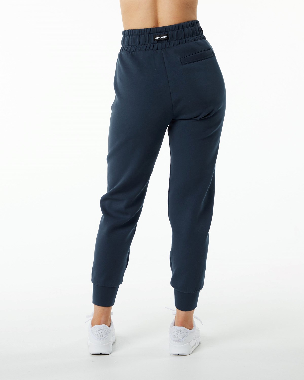 Alphalete Interlock Knit Cuffed Jogger Mørkeblå | LOJYD3712