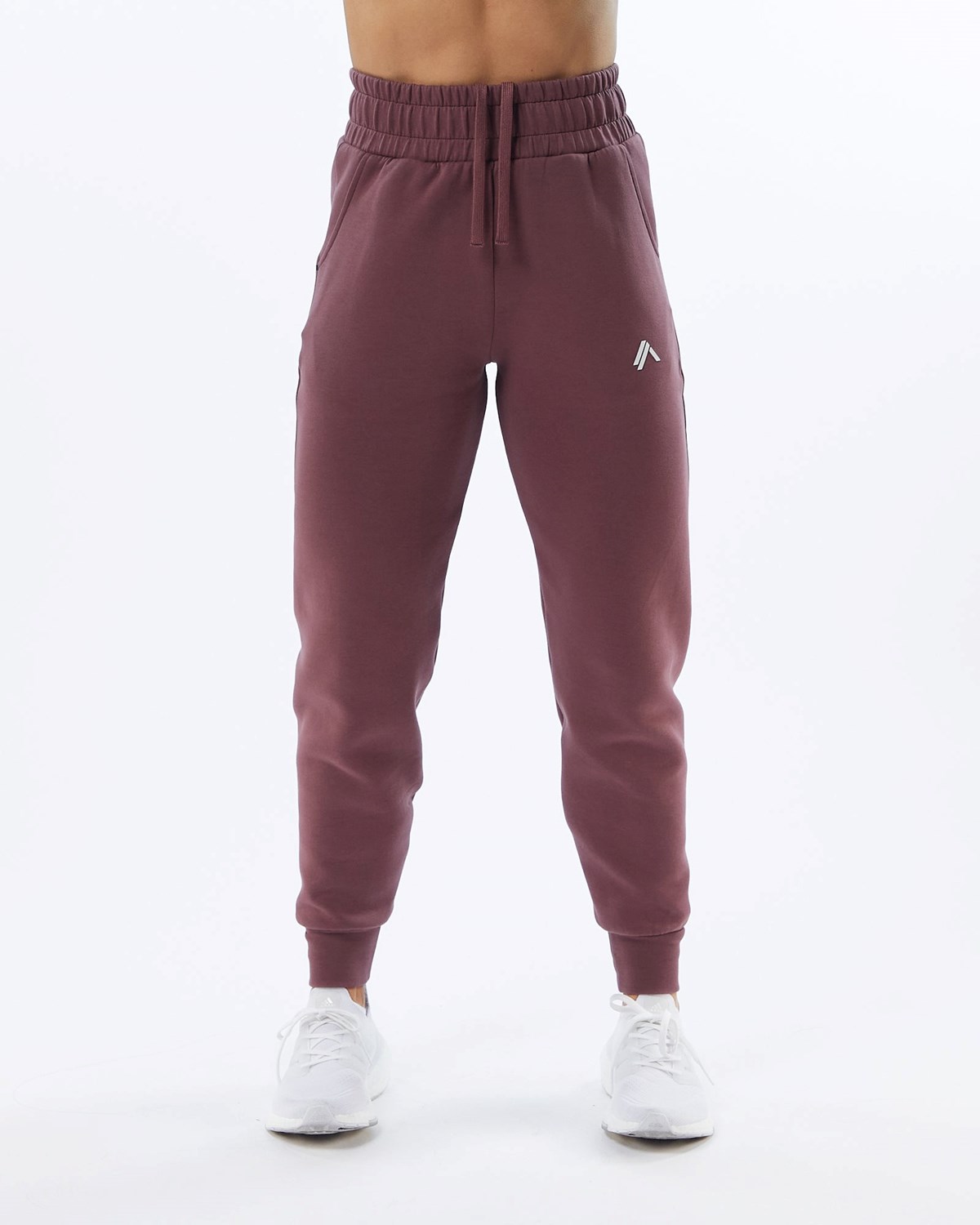 Alphalete Interlock Knit Cuffed Jogger Mauve | WBHMX5681