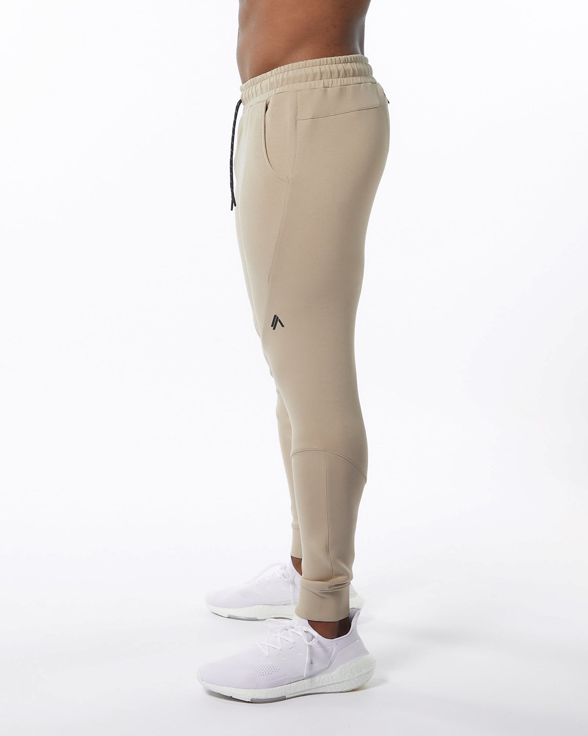 Alphalete Interlock Knit Cuffed Jogger Tan | KYJZQ0359