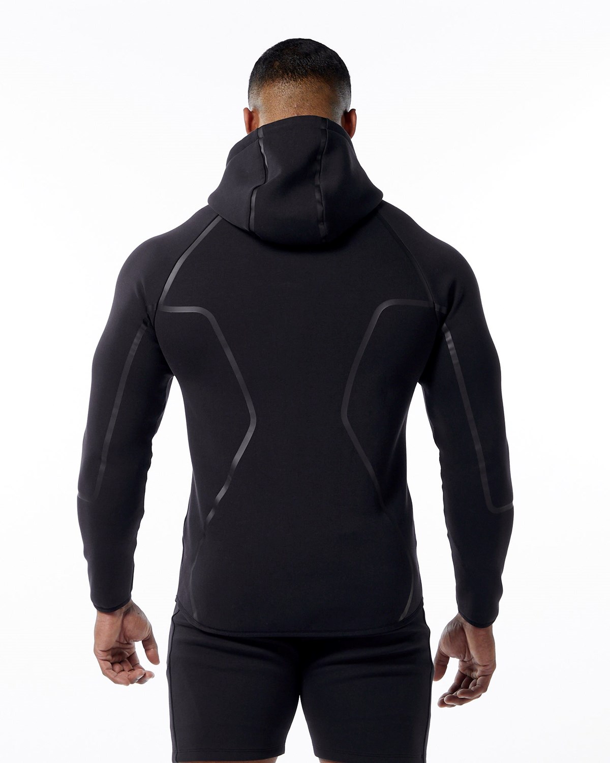 Alphalete Interlock Knit Full-Zip Hoodie Sort | IBWFP2513