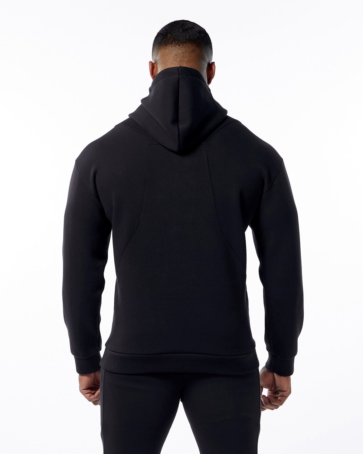 Alphalete Interlock Knit Hoodie Sort | PNVAI3946