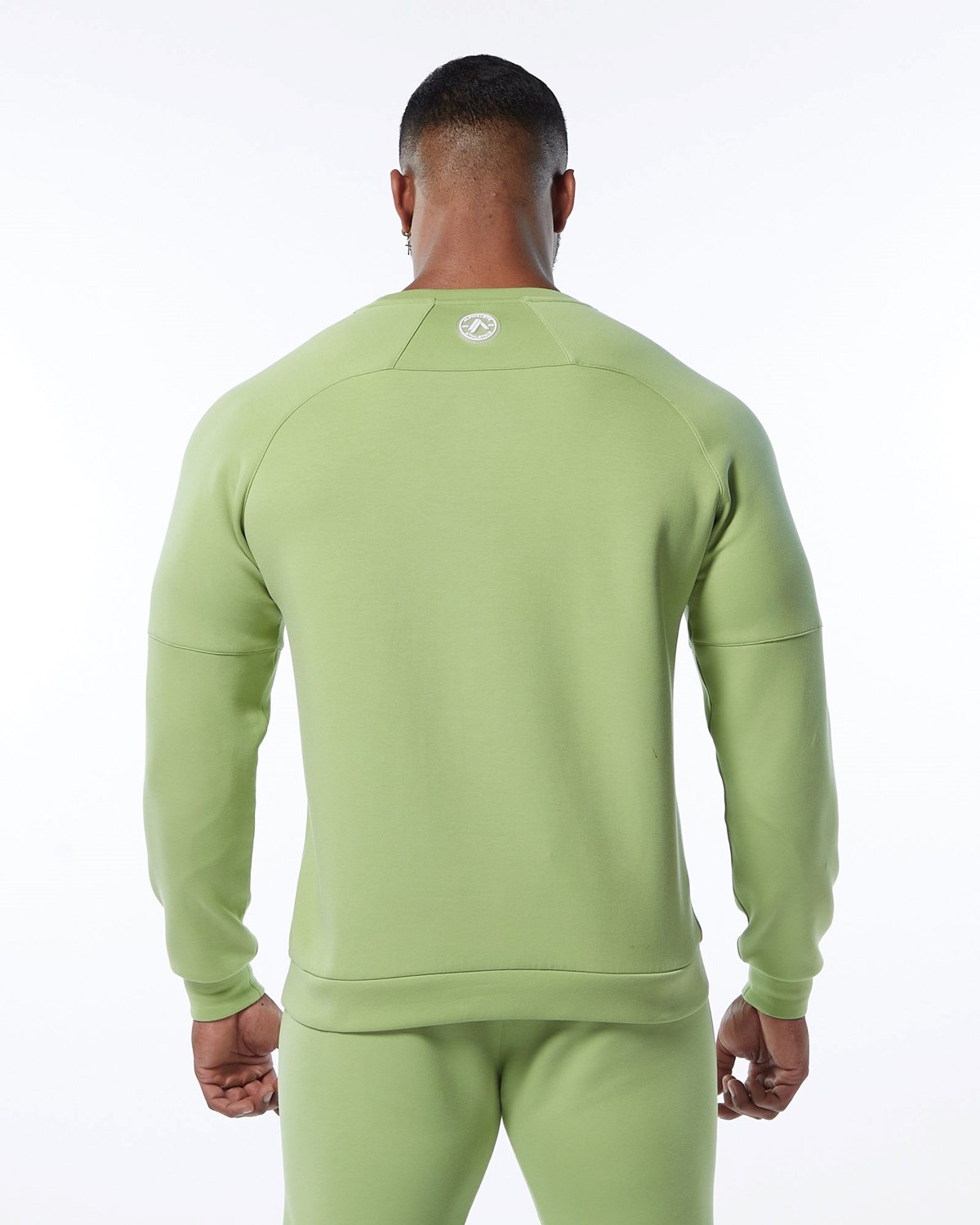 Alphalete Interlock Knit Pullover Lysegrøn | HAYWI2153