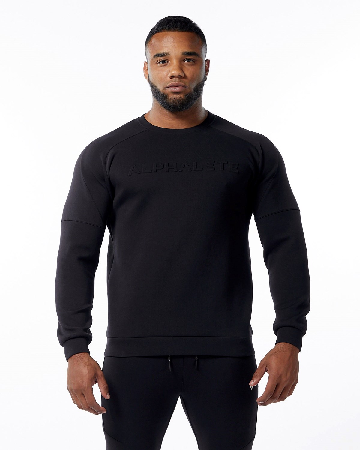 Alphalete Interlock Knit Pullover Sort | JLPRA6248