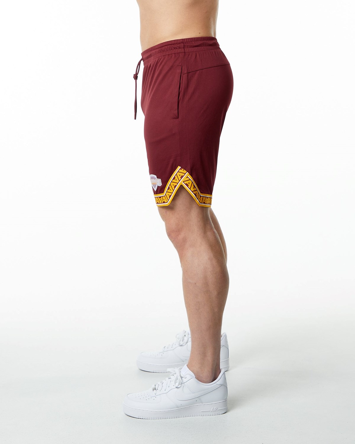 Alphalete Jersey Knit Kort Crimson | RPDTC7306