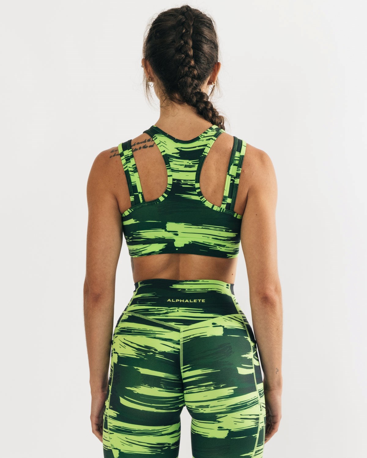 Alphalete Medium Impact Bra Camo | DFRVO0812