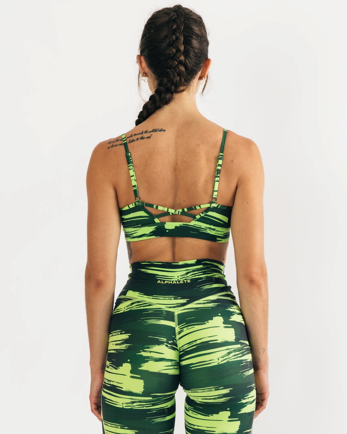 Alphalete Medium Impact Bra Camo | PHMUX2740