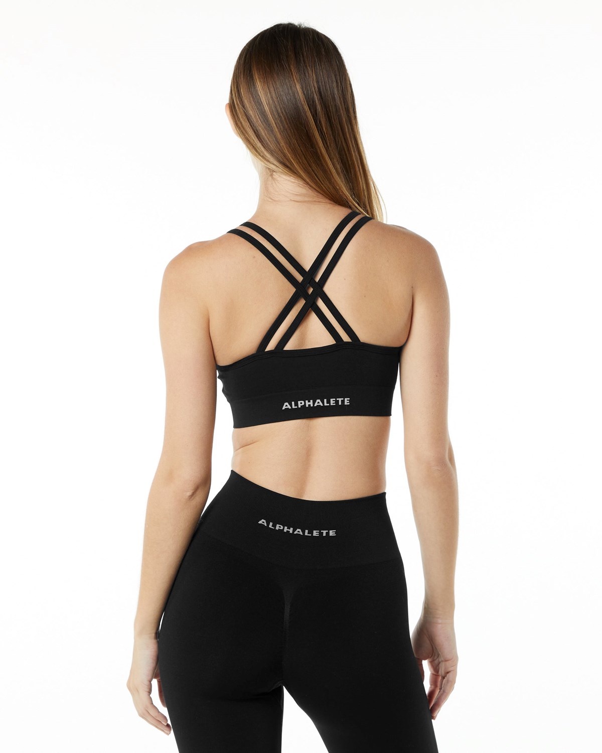 Alphalete Medium-Impact Seamless Sports Bra Sort | RNYWM0729