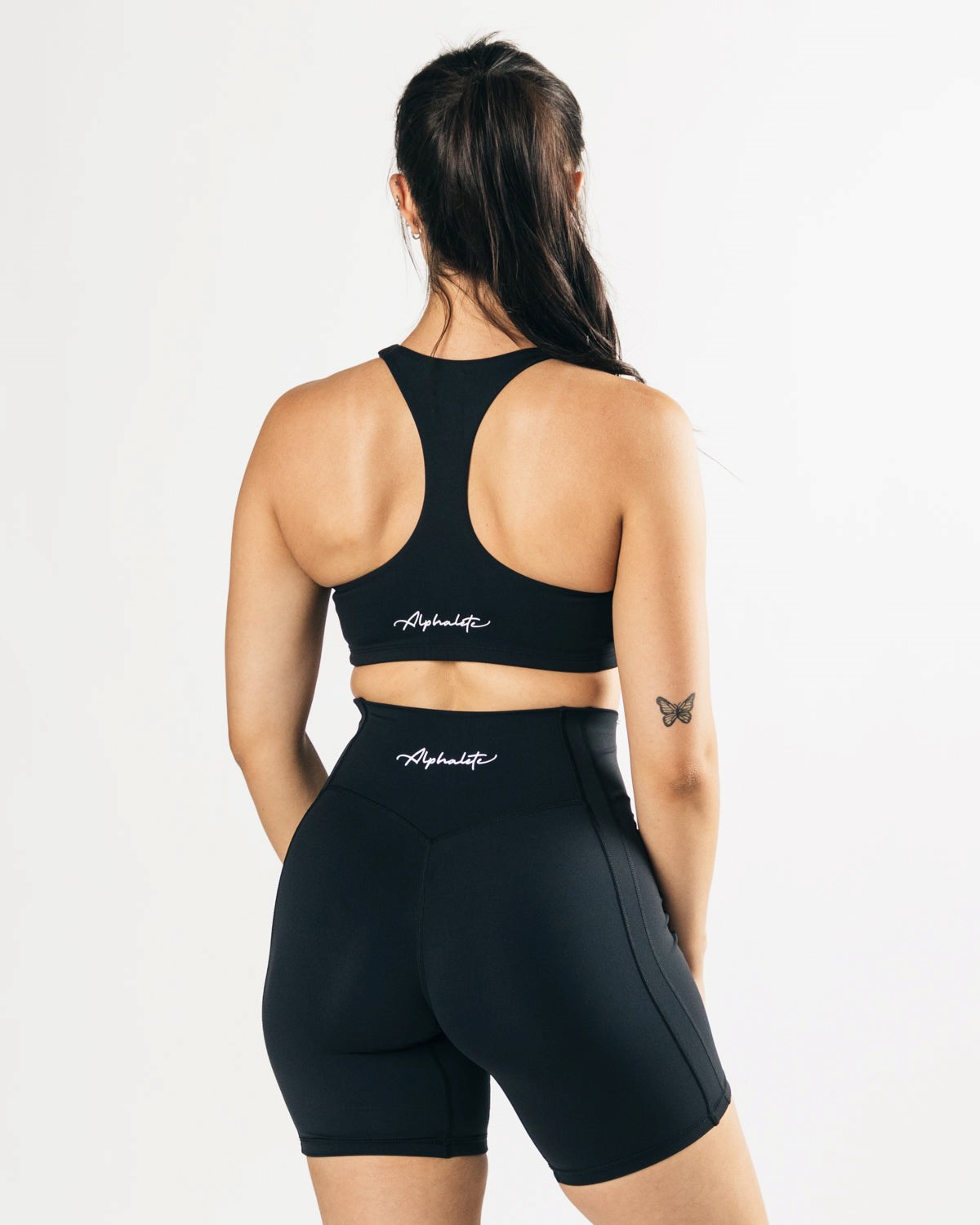 Alphalete Medium-Support One Piece Sports Bra Sort | TSEIV2674