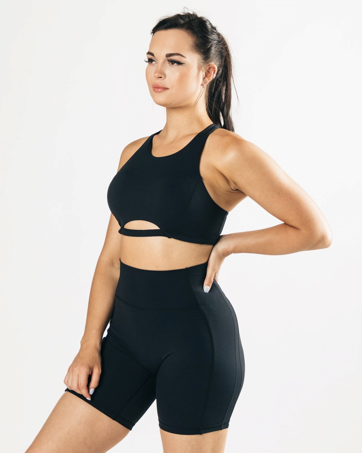 Alphalete Medium-Support One Piece Sports Bra Sort | TSEIV2674