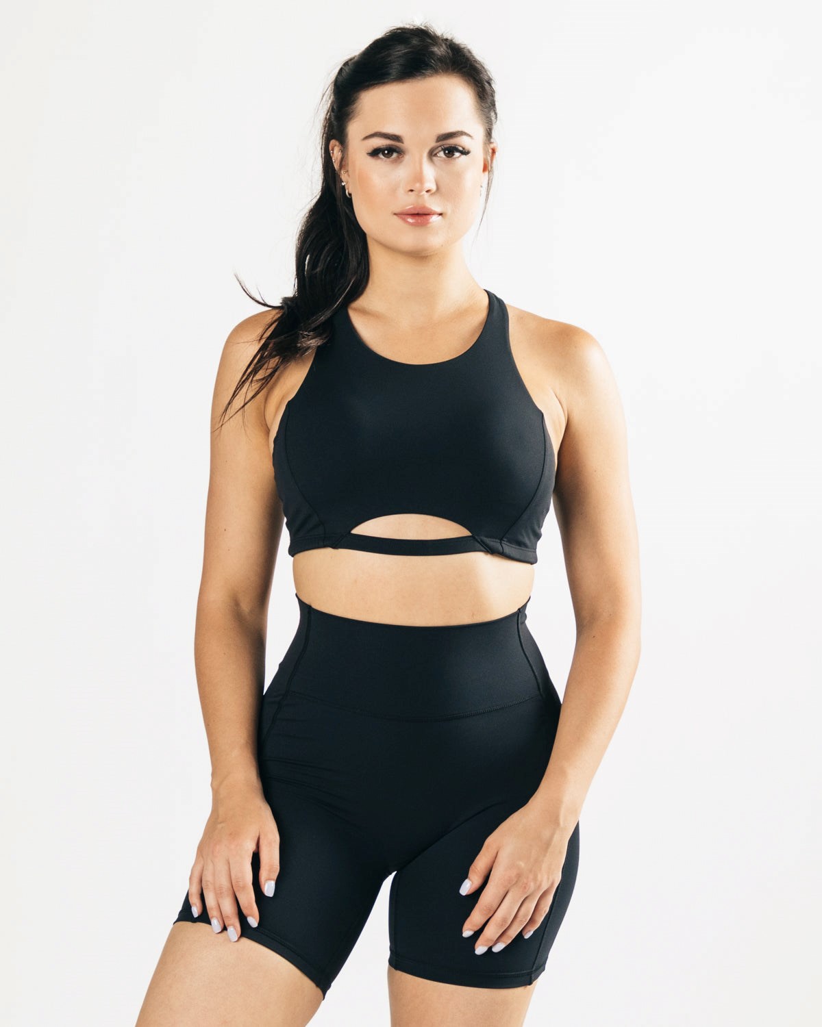 Alphalete Medium-Support One Piece Sports Bra Sort | TSEIV2674