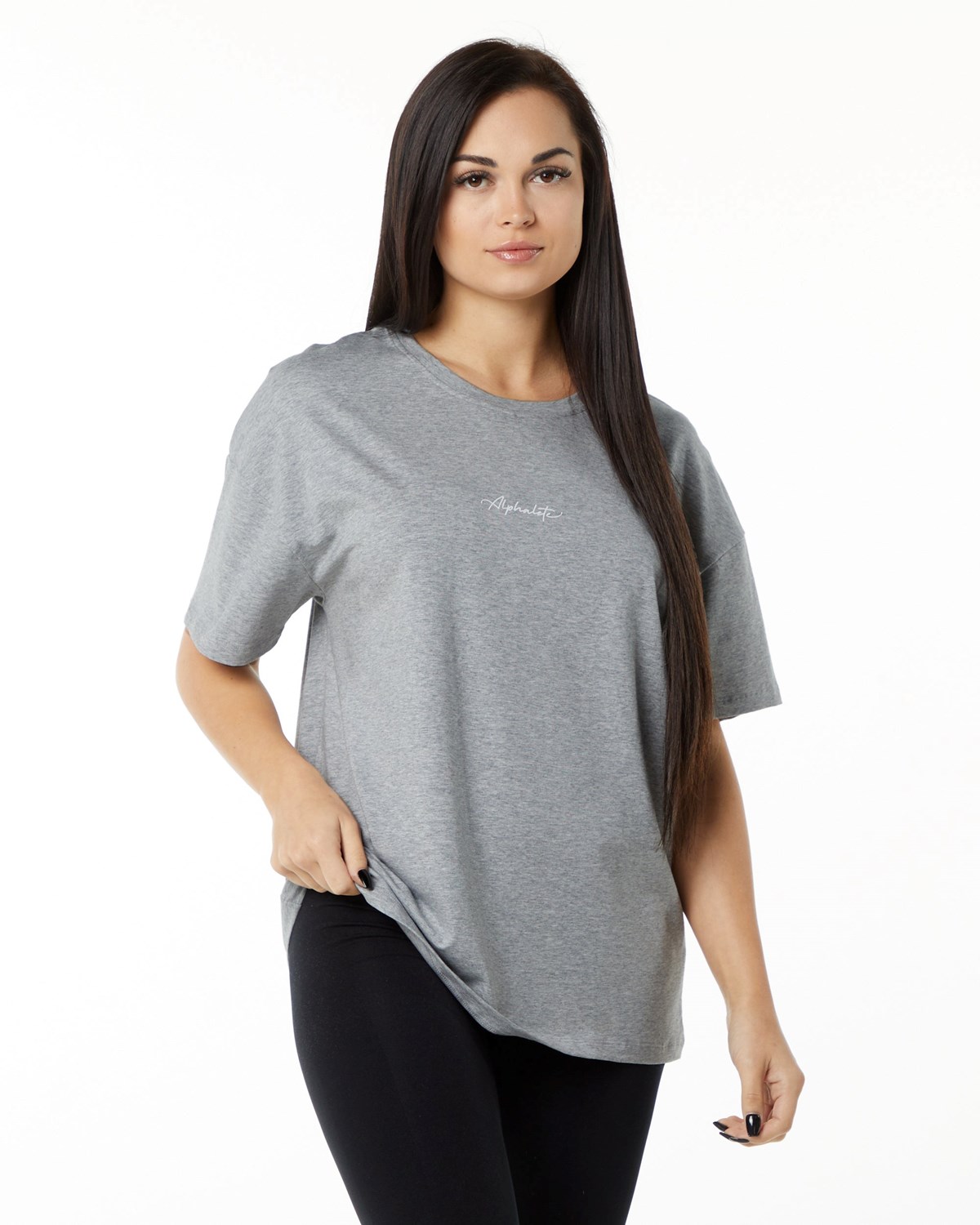 Alphalete Performance Kort Sleeve Grå | WAIVH1728