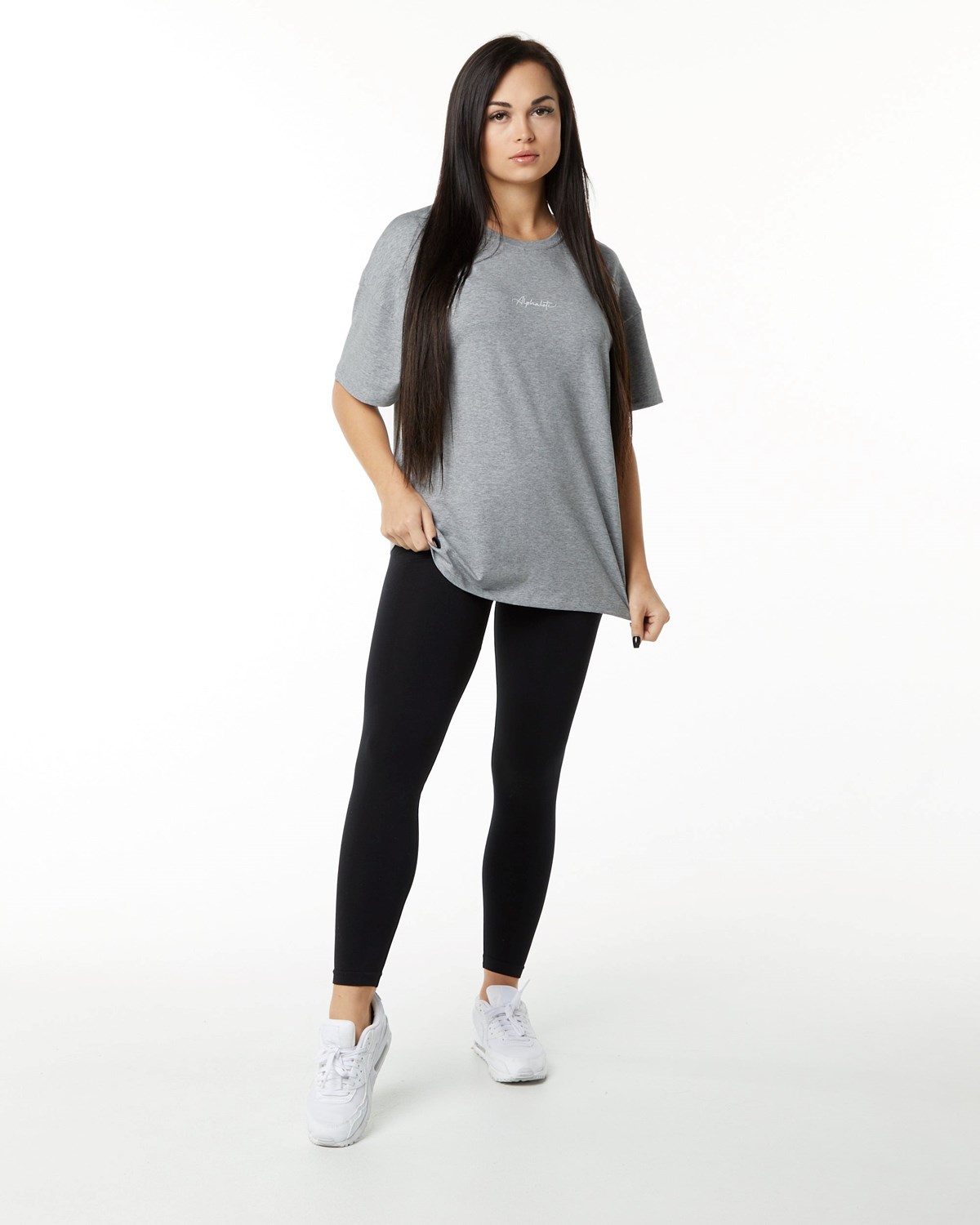 Alphalete Performance Kort Sleeve Grå | WAIVH1728