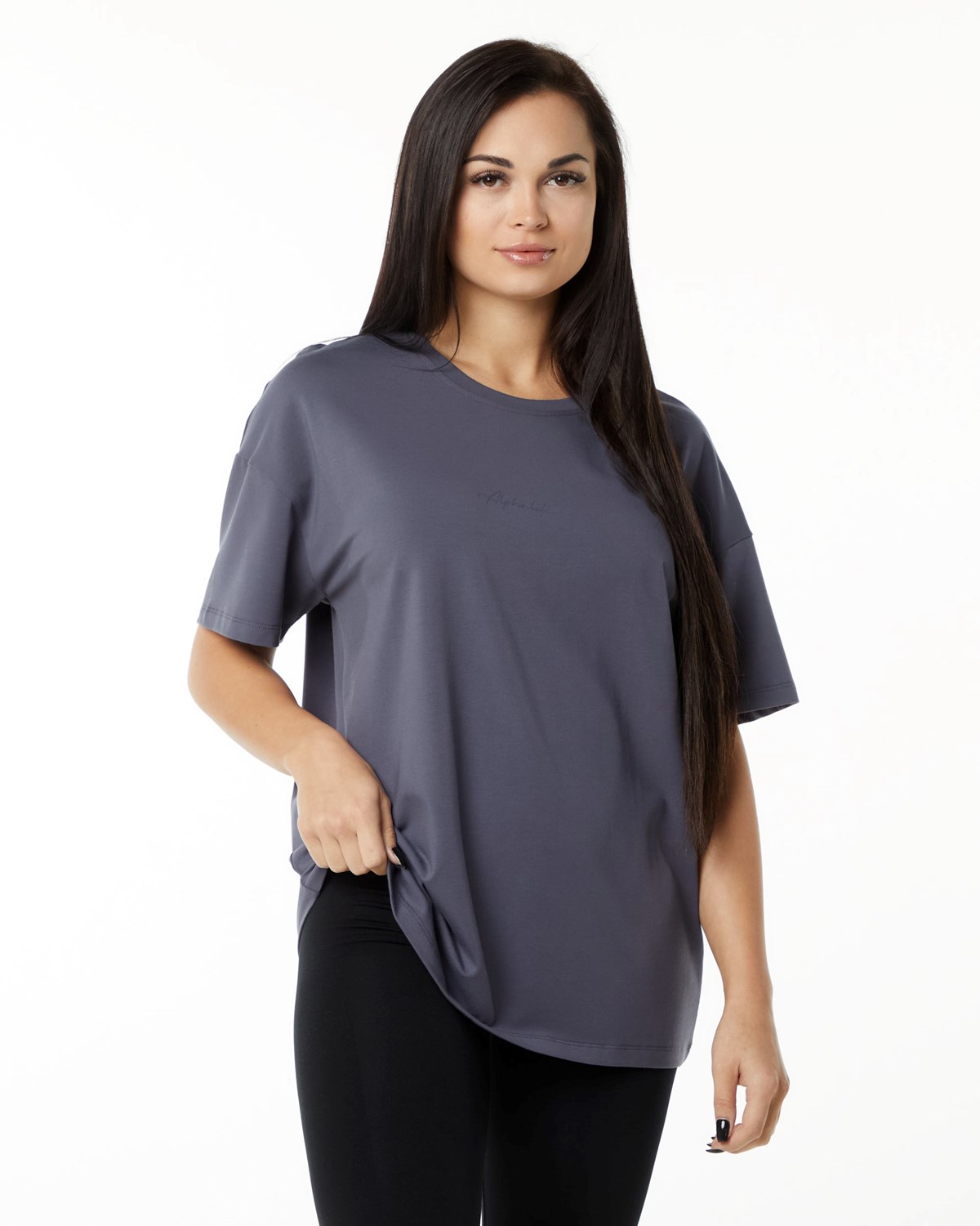 Alphalete Performance Kort Sleeve Lilla | RGUWV6784