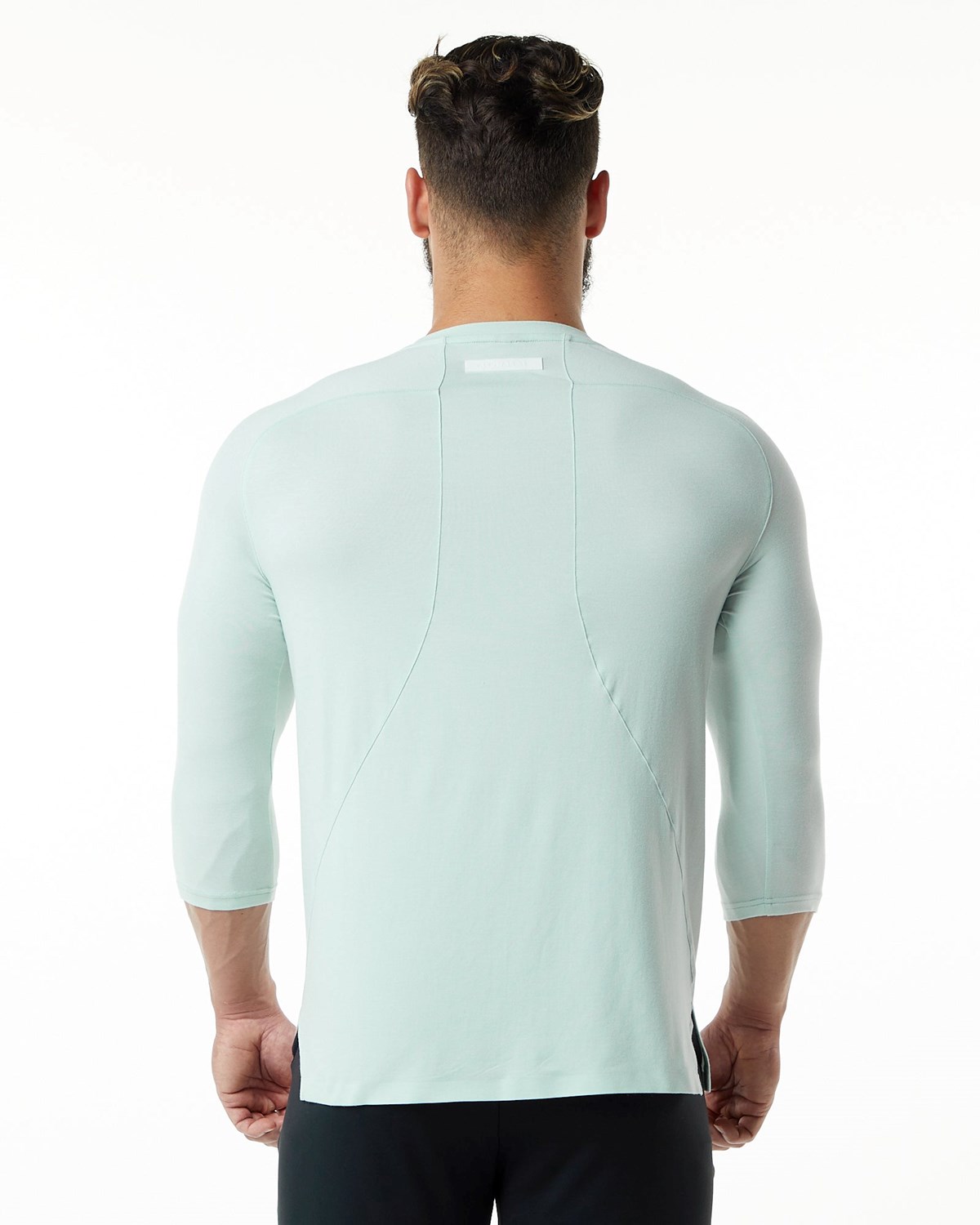 Alphalete Premium 3/4 Sleeve Tee Blå | ZMTCJ0698