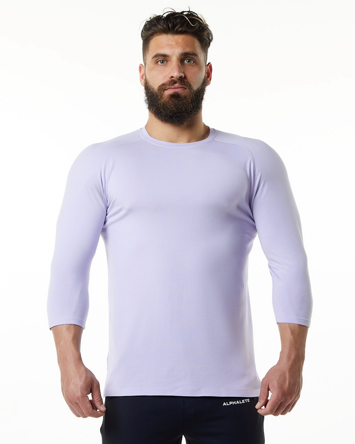 Alphalete Premium 3/4 Sleeve Tee Lilac Haze | QUELW6905