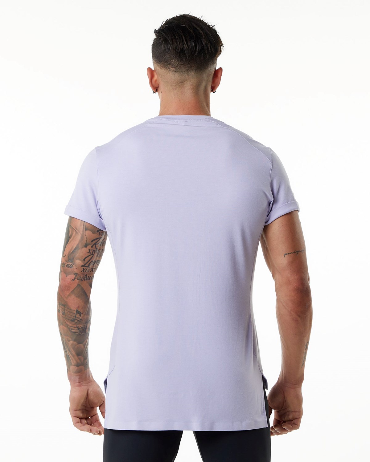 Alphalete Premium Kort Sleeve Pocket Tee Lilac Haze | OPREW1632