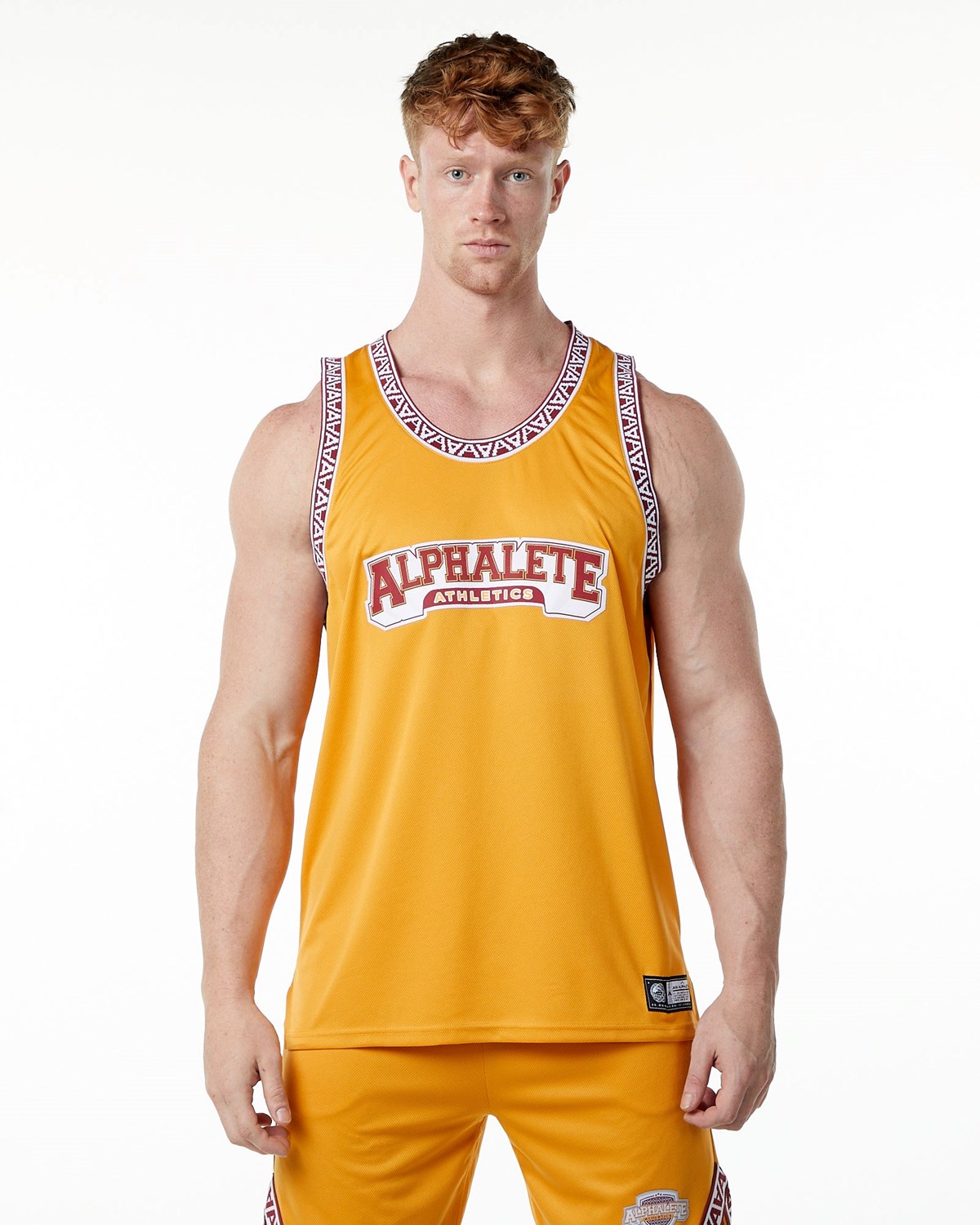 Alphalete Relaxed Fit Jersey Marigold | MXFRI5691