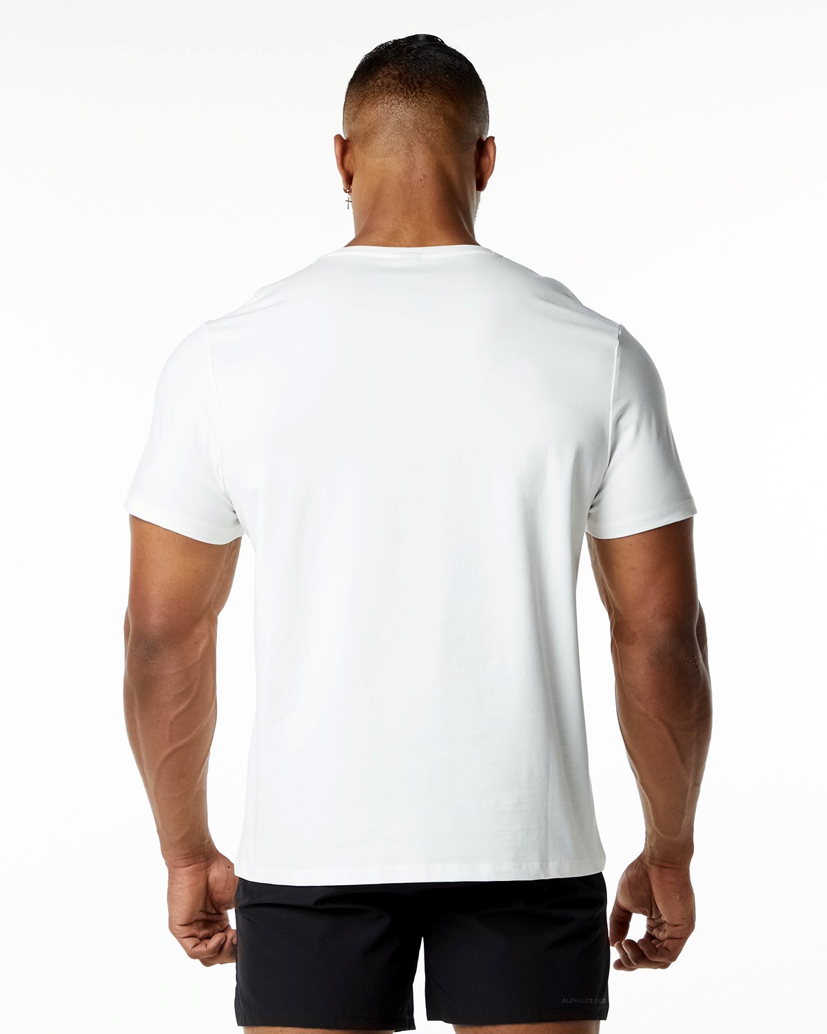 Alphalete Relaxed Fit Tee Hvide | NQUKI7604