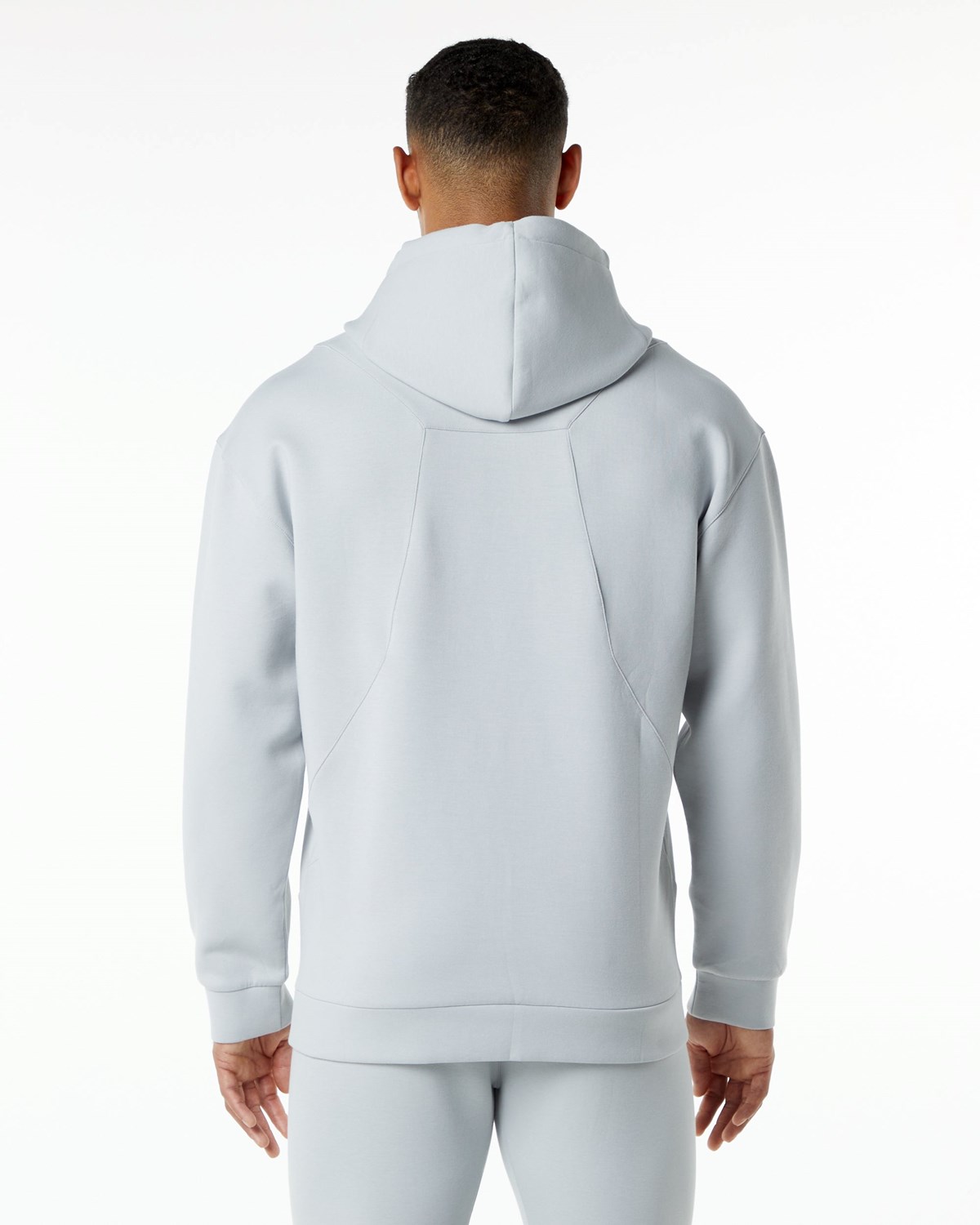 Alphalete Relaxed Interlock Knit Hoodie Grå | DKRZG0138