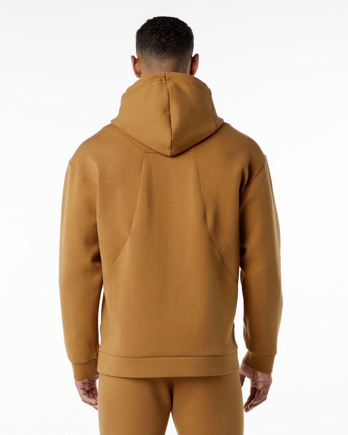 Alphalete Relaxed Interlock Knit Hoodie Almond | ETQWK8506