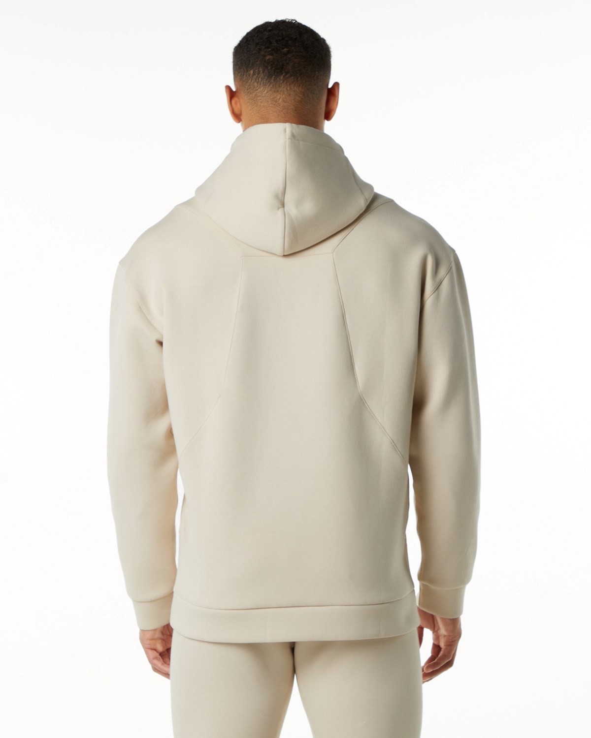 Alphalete Relaxed Interlock Knit Hoodie Vanilla | JRCEB7150