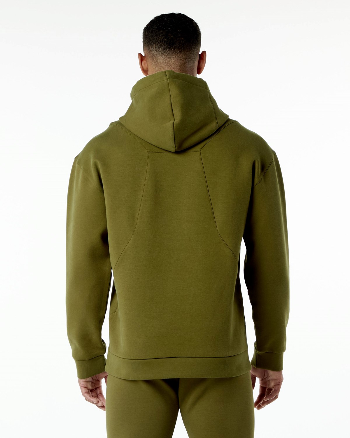 Alphalete Relaxed Interlock Knit Hoodie Moss | OFRYZ2564