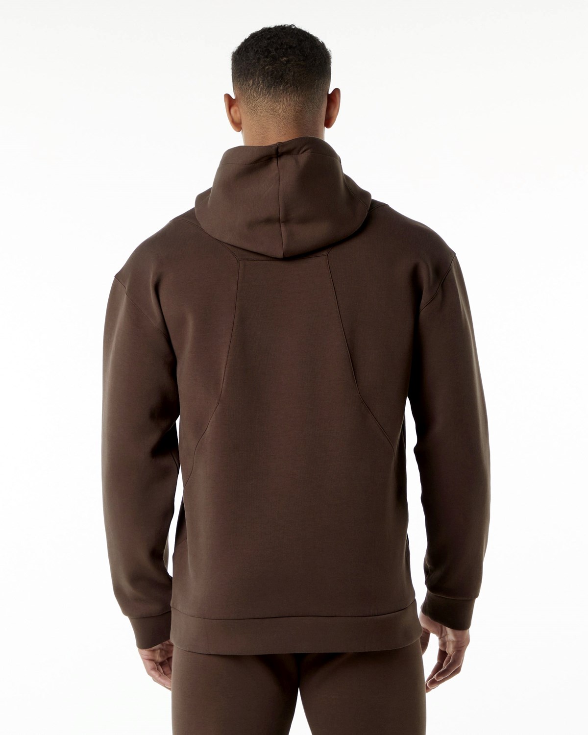 Alphalete Relaxed Interlock Knit Hoodie Brune | VAHZS8243