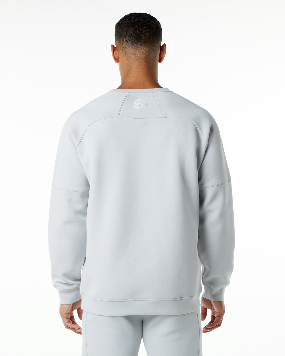 Alphalete Relaxed Interlock Knit Pullover Grå | GMPJB6729